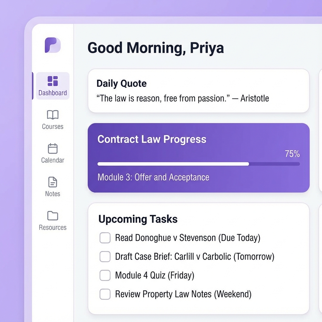 Personalised Dashboard